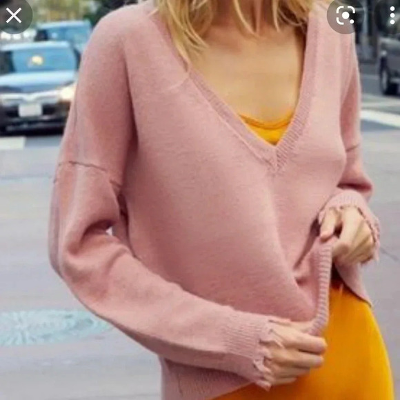 Nation LTD Bijou Adobe Pink Alpaca Blend Sweater Size XS - Picture 4 of 15